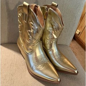 Top Moda gold boots